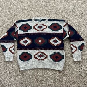Vintage Woolrich Southwestern Aztec Sweater men's XL